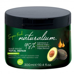 Mascarilla capilar com extrato de abacate Naturalium Superfood (300ml): Com efeito total repair para fortalecer o cabelo